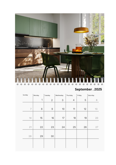 Kitchen Wall Calendar 2025