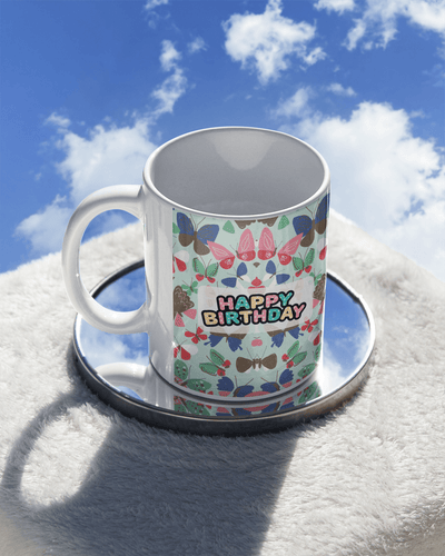 Personalized Happy Birthday Mug: Custom Gift for Him & Her