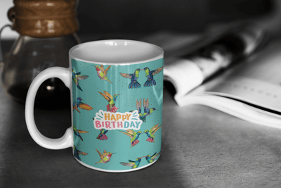 Personalized Happy Birthday Mug: Custom Gift for Him & Her