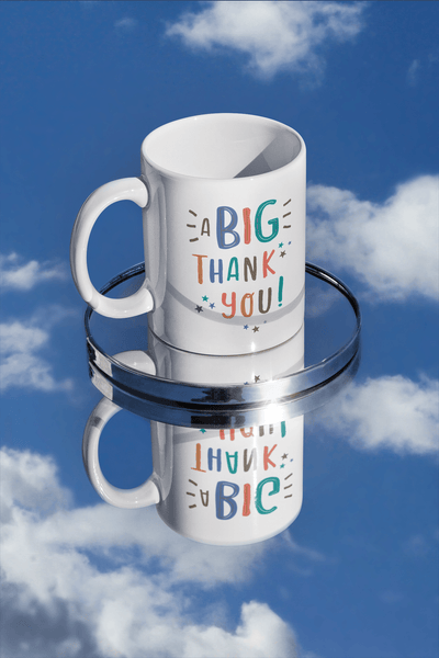 Personalized Ceramic THANK YOU Mug - Unique Gift for Him & Her, Perfect for Any Occasion