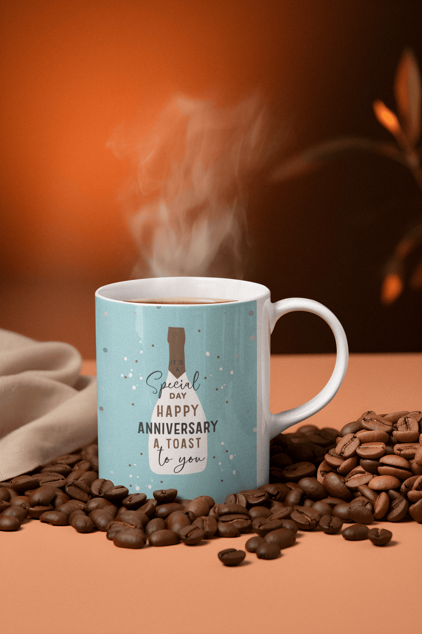 Personalized Ceramic Mug - Anniversary Gift for Him & Her, Unique Healing Gift for Any Occasion