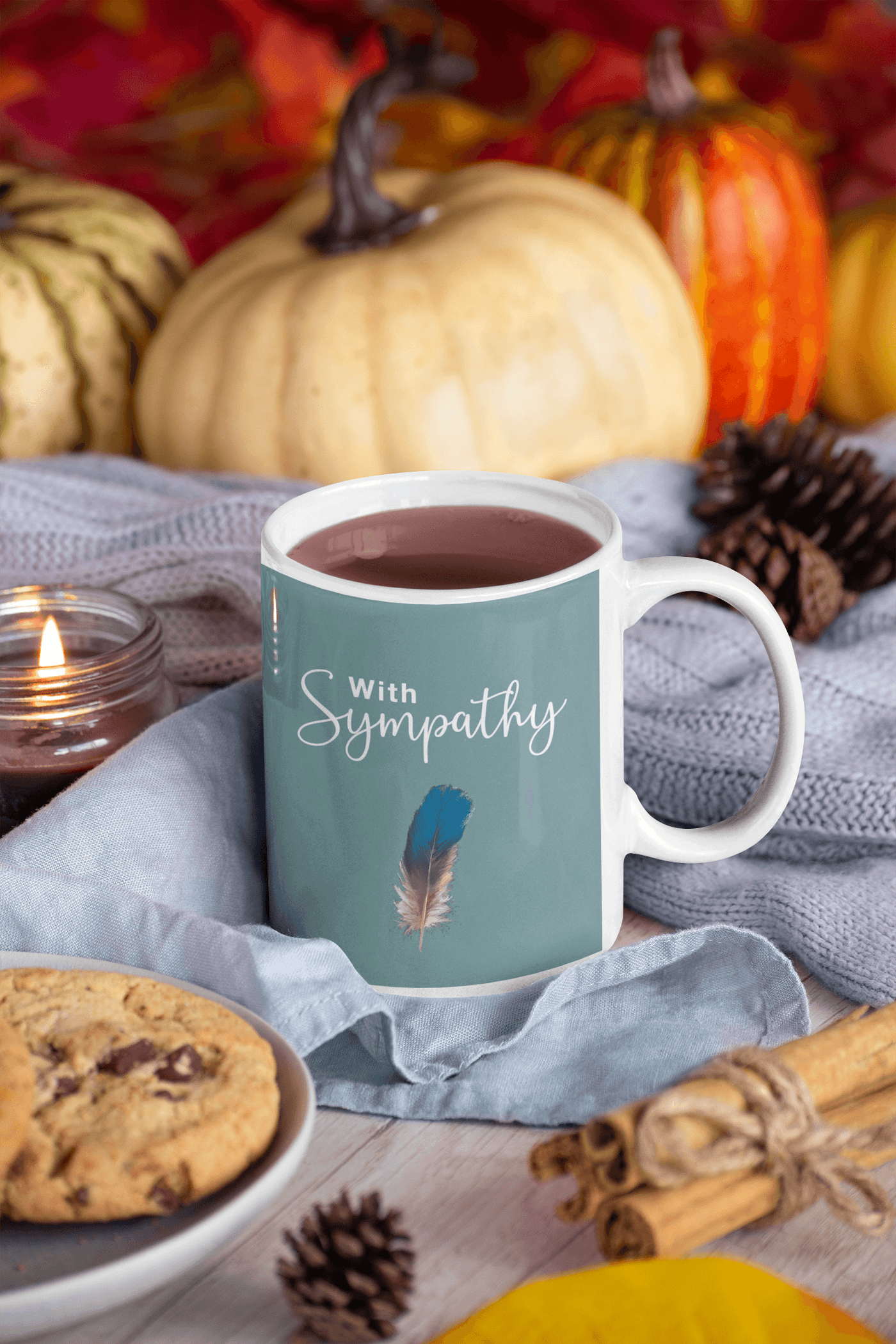 Personalized Sympathy Mug - Custom Ceramic Coffee Cup, Thoughtful Gift for Him & Her