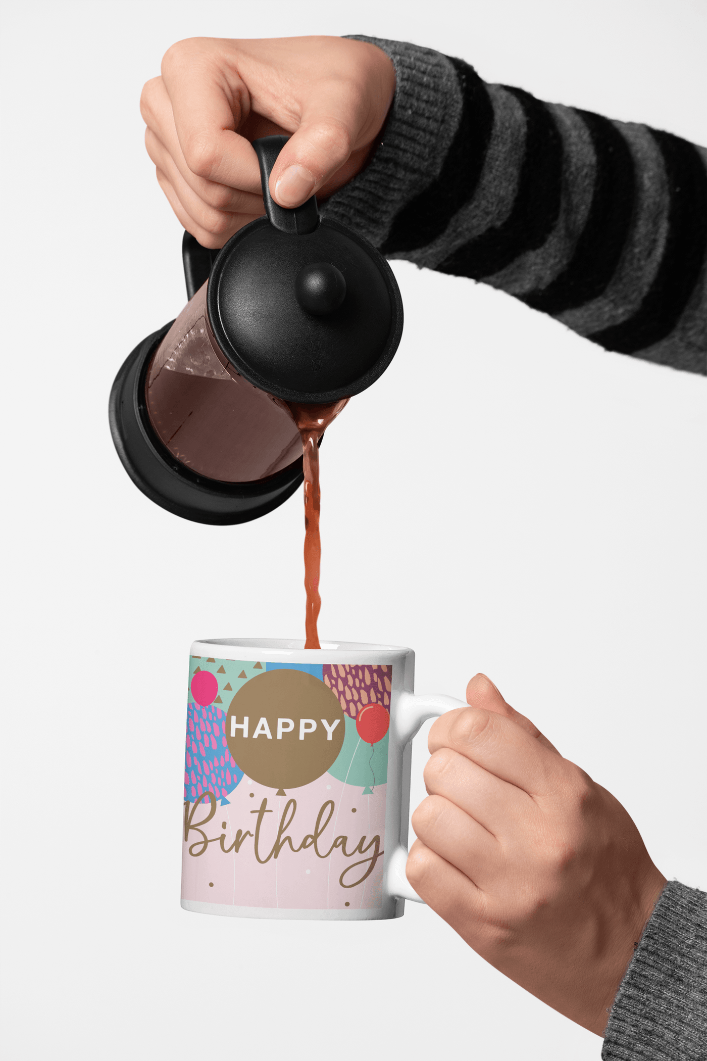 Personalised Happy Birthday Mug -Custom Gift for Her & Him