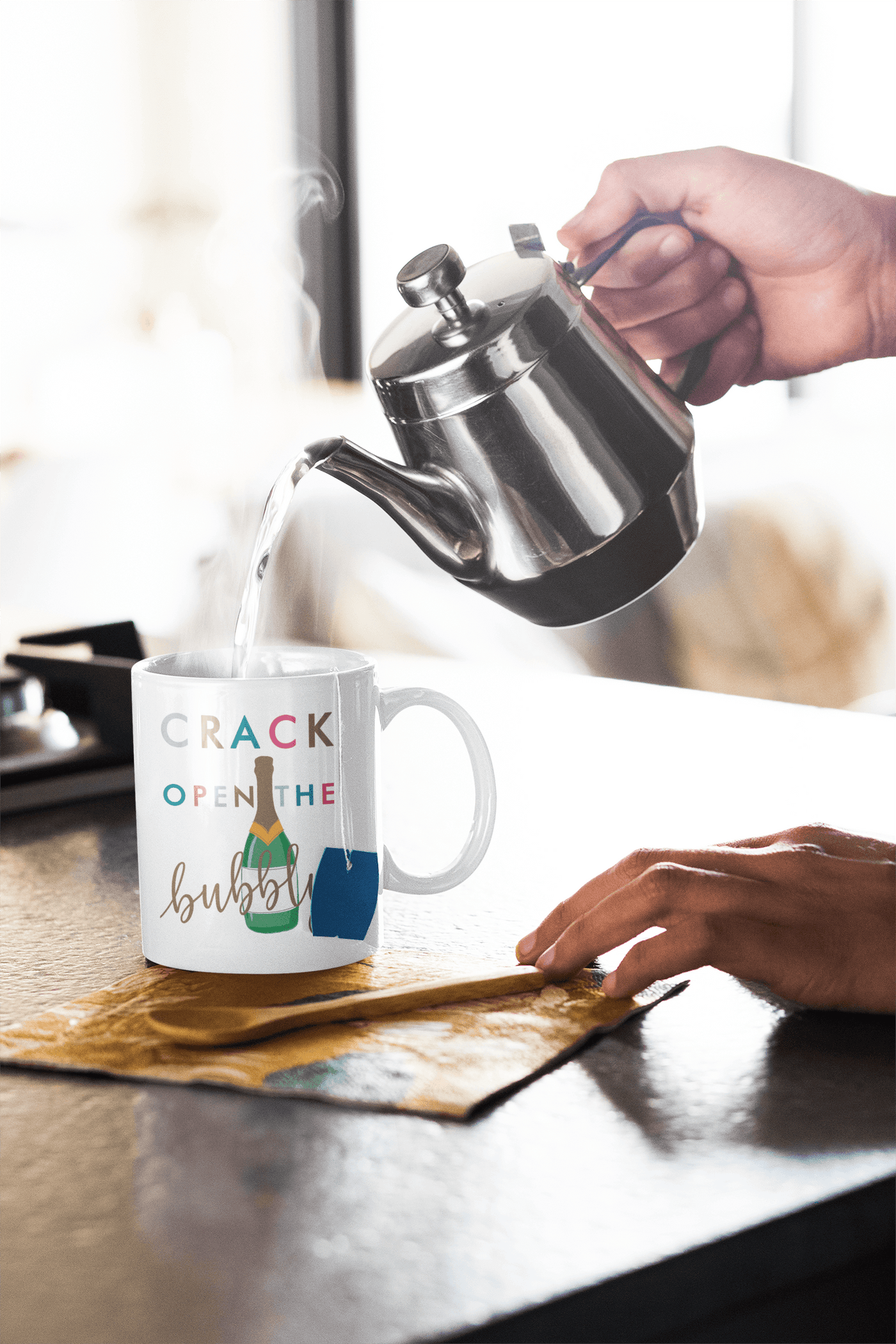 Personalized Ceramic Mug - Custom Gift for Him & Her, Unique Healing Crackle Design, Perfect for Any Occasion