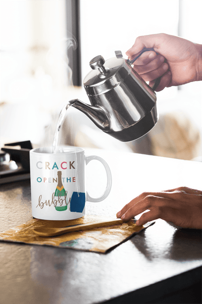 Personalized Ceramic Mug - Custom Gift for Him & Her, Unique Healing Crackle Design, Perfect for Any Occasion