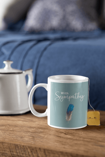 Personalized Sympathy Mug - Custom Ceramic Coffee Cup, Thoughtful Gift for Him & Her