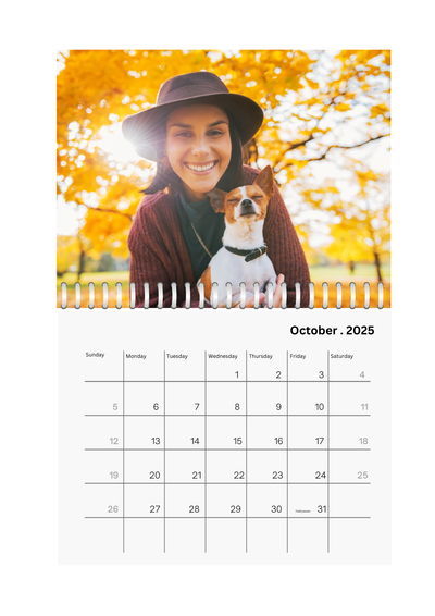 Full Photo Wall Calendar 2025