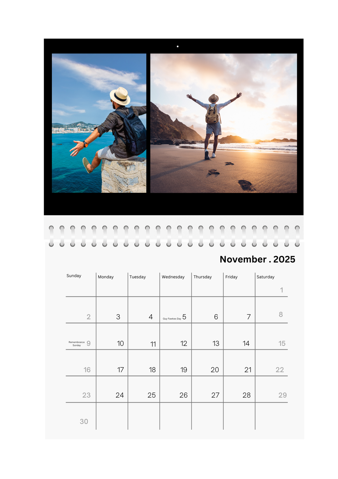 Studio Frame traveler Wall Calendar 2025