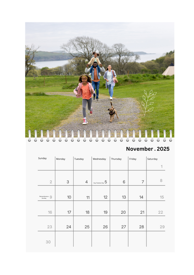 Full Photo Wall Calendar 2025