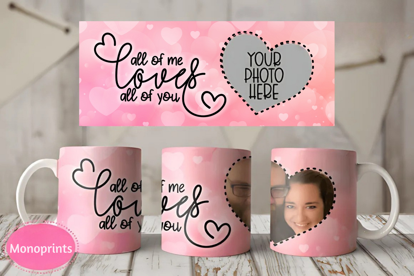 Loves Ceramic Mug Lover Gift Photo Personalised Mug