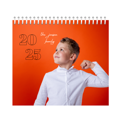 Modern Stencil Wall Calendar 2025