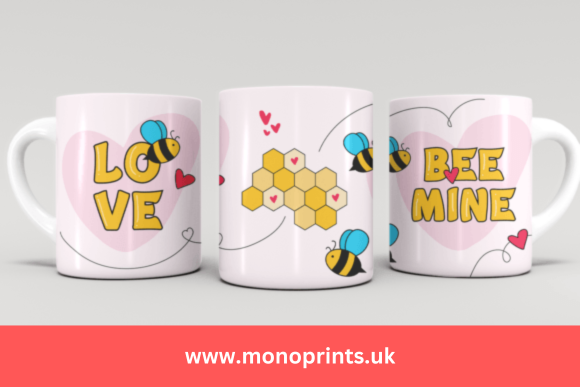 love bee mine Mug Gift Personalised Mug