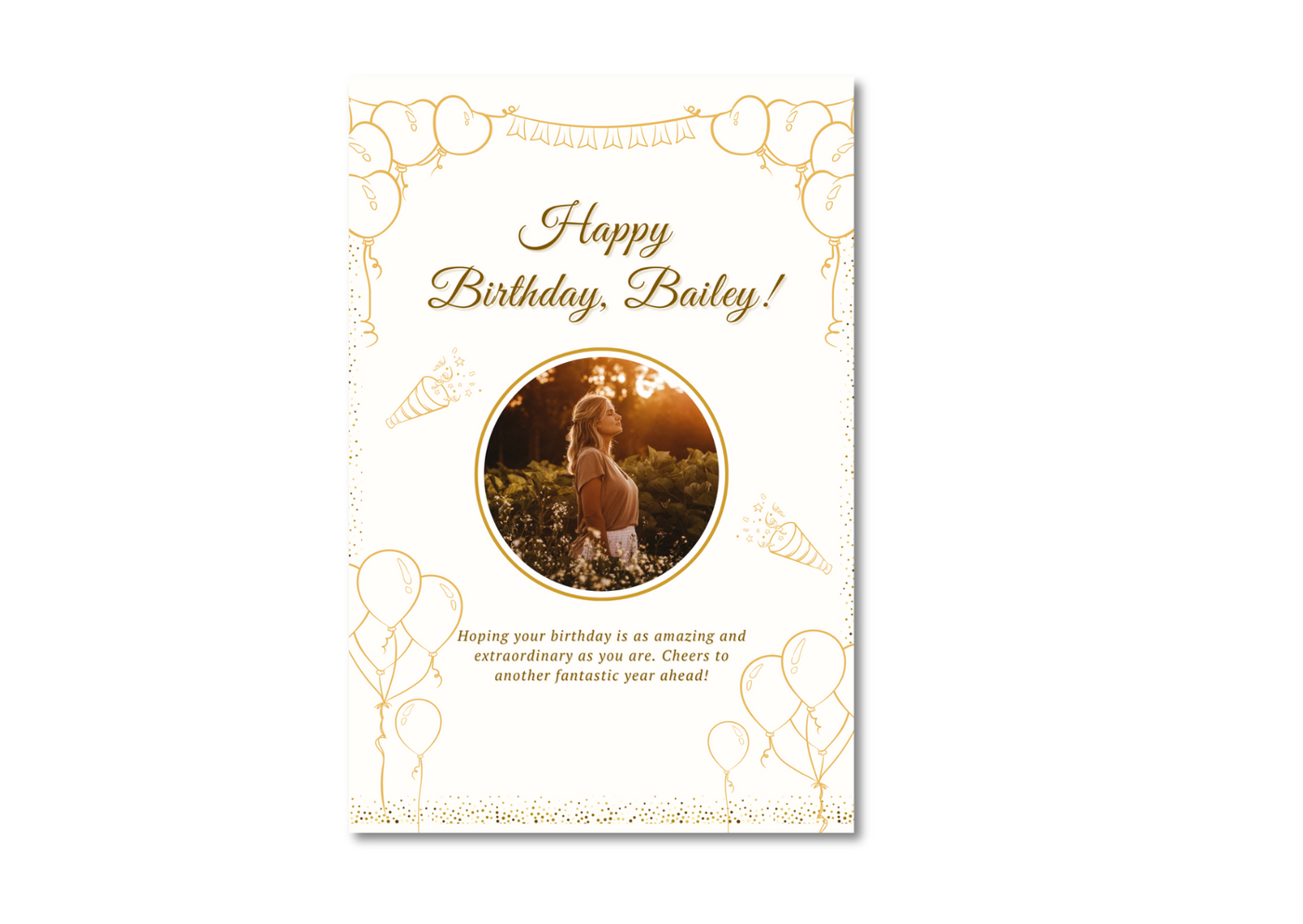 Birthday Photo Invitation Card