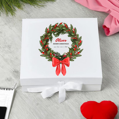 Personalised Merry Christmas Keepsake  Box Gift