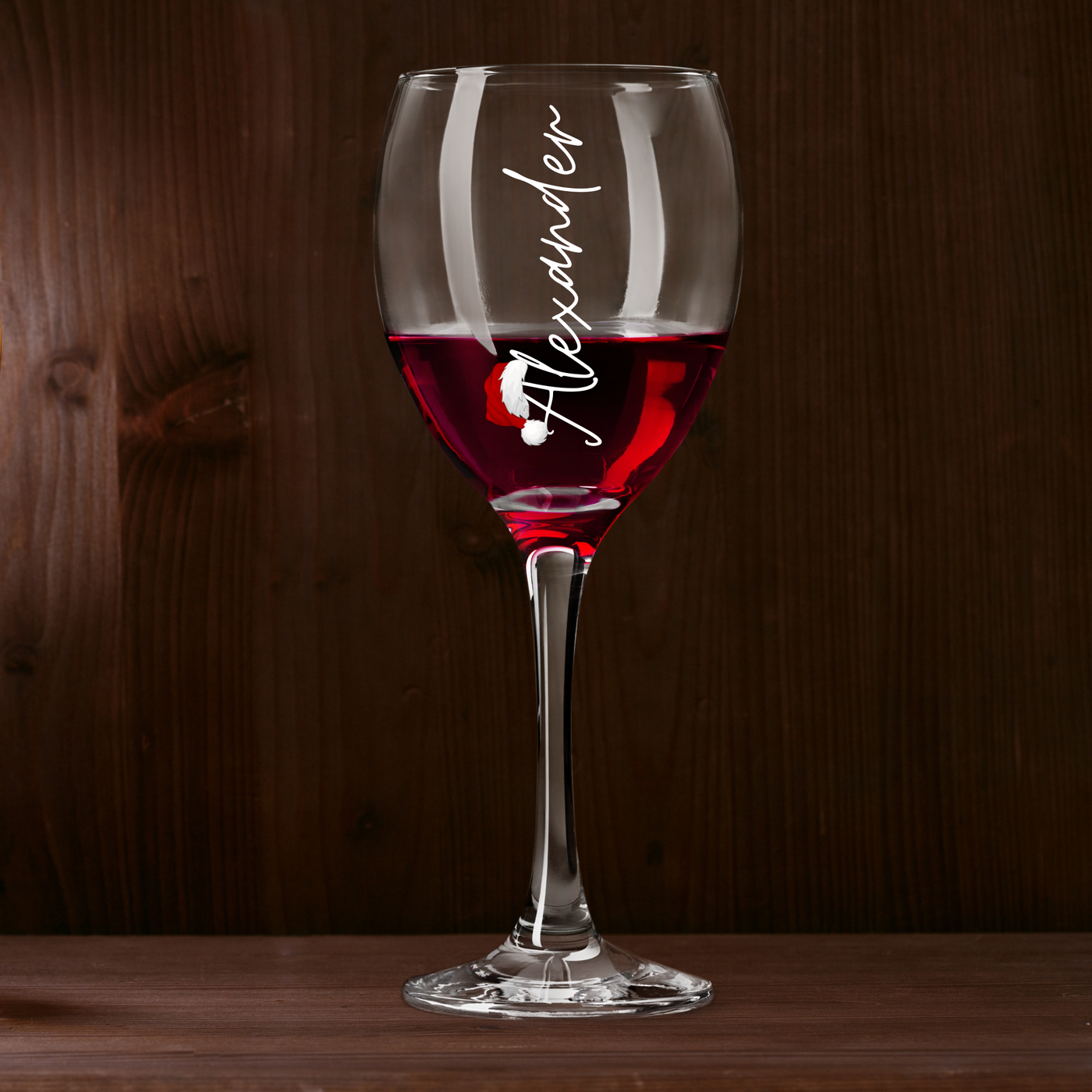 Christmas Gift Personalised Engraved Infinity Wine Glass