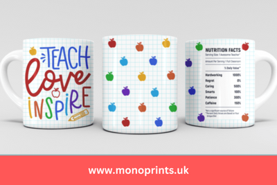 teach love inspire  Mug Gift Personalised Mug