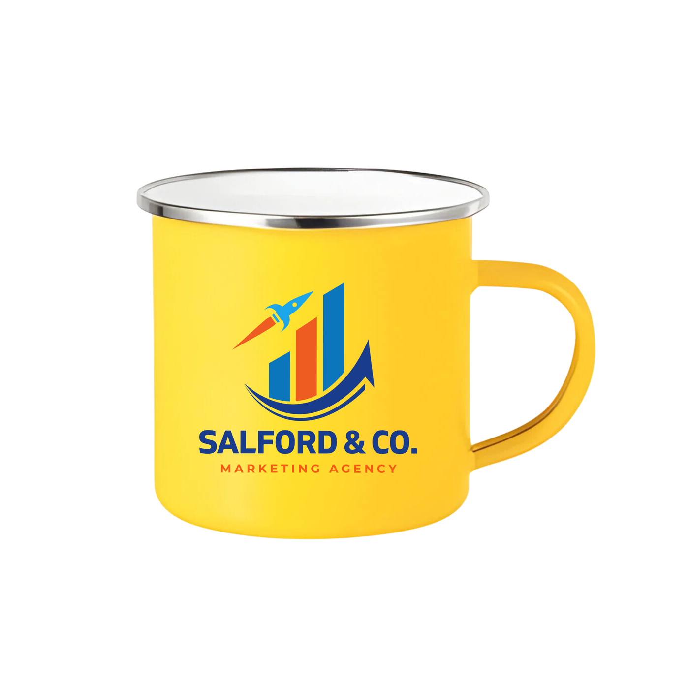 Enamel Mug  Colours Logo printed