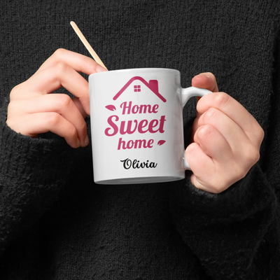 home sweet home Ceramic Mug - Gift For Her - Personalised Mug