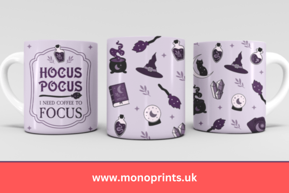 hocus pocus i need coffee to focus Ceramic Mug Gift Personalised Mug