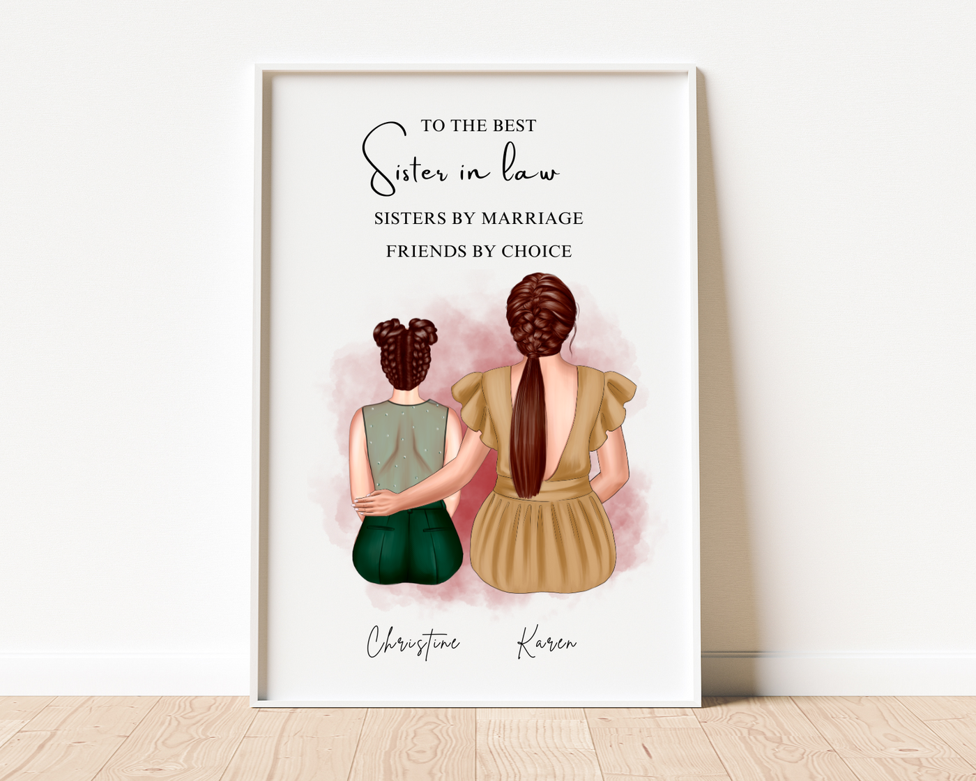 Sister in Law Christmas Gift, Bonus sister, Personalized Birthday Gift