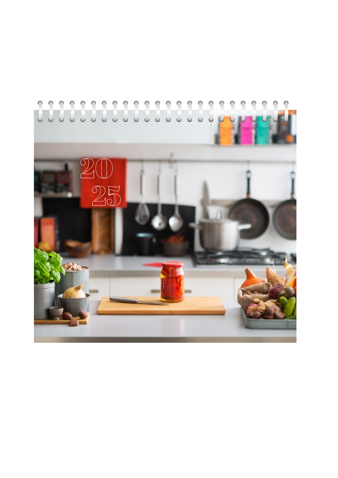 Kitchen Wall Calendar 2025