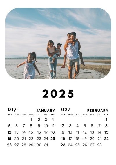 Family Custom  Wall Calendar 2025