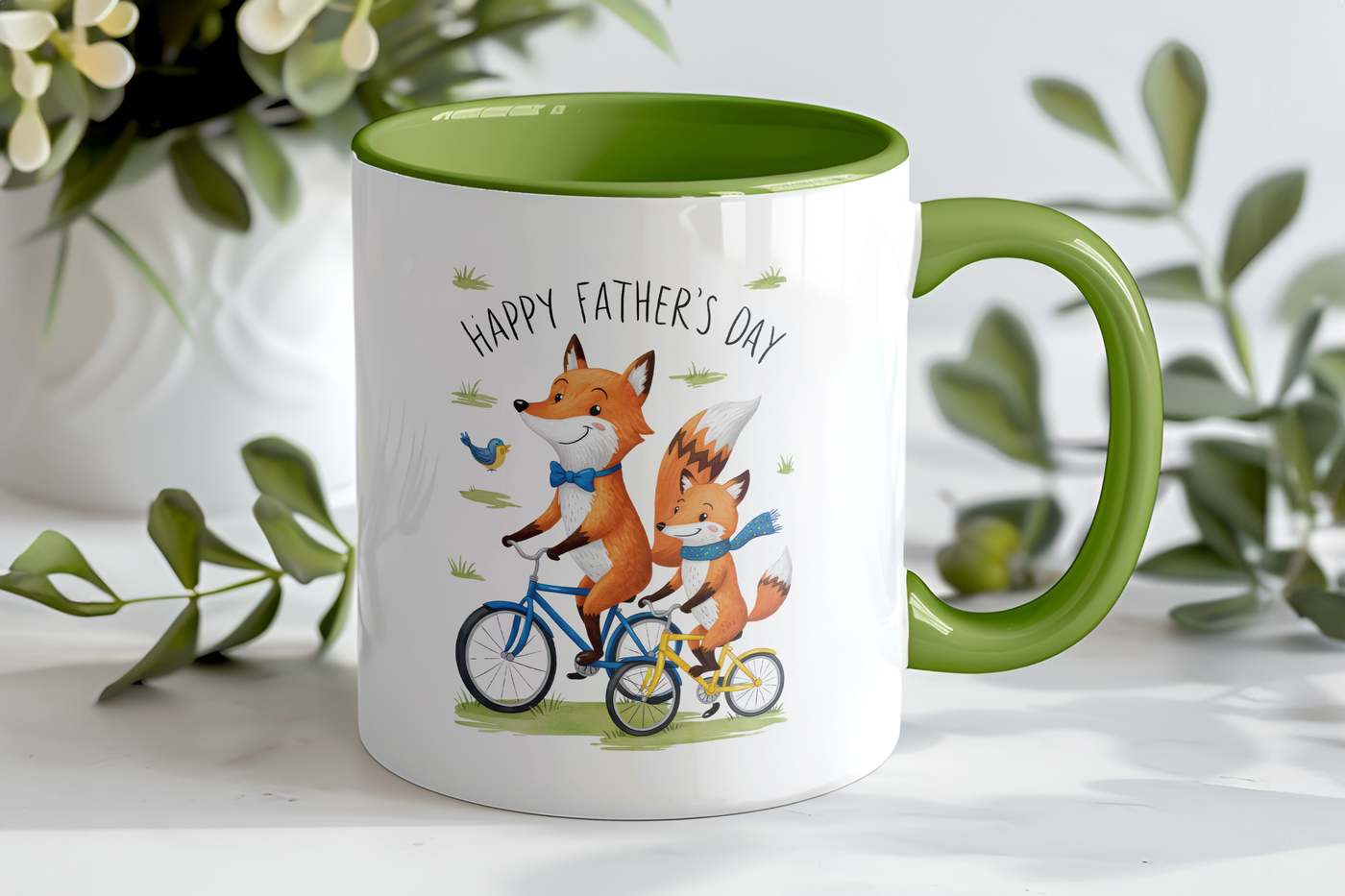 Fathers day Gift inner colour Mug Dad Gift Personalised mug