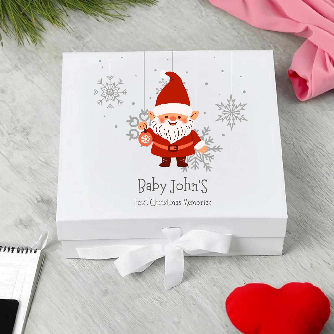 Personalised Merry Christmas Keepsake Box Gift