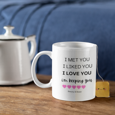 i met you i liked you mug Mug, Personalised  Ceramic Mug