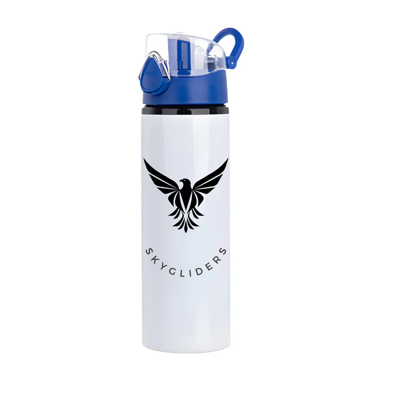 Water Bottle Aluminium 6 Coloured Flip Lid - 750ml