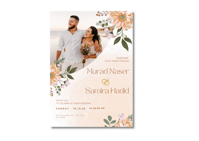 Photo Wedding Invitation Card