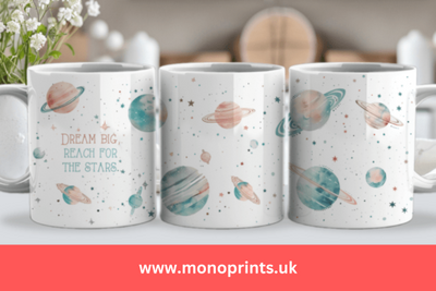 dream big reach for the stars Mug Ceramic Mug Gift Personalised Mug