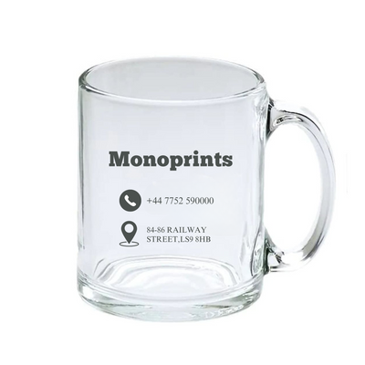 10oz Clear Glass Mug