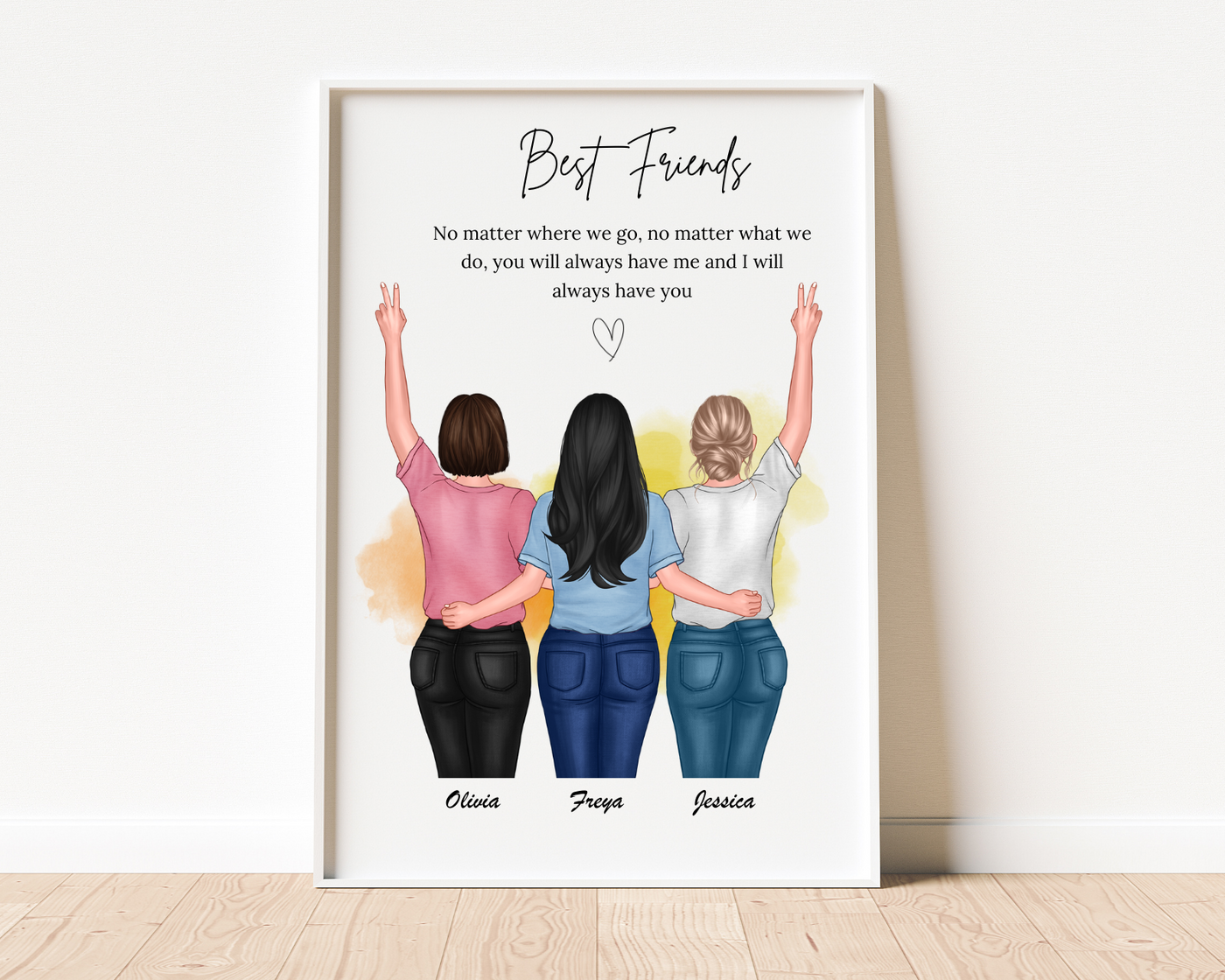 Christmas Gift for Best Friend Print Personalised Print Best Friend Gift