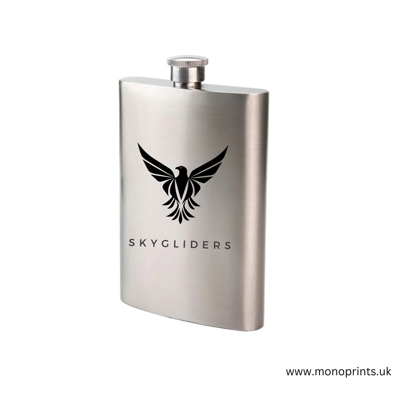 Hip Flask - Stainless Steel - 8oz - SILVER