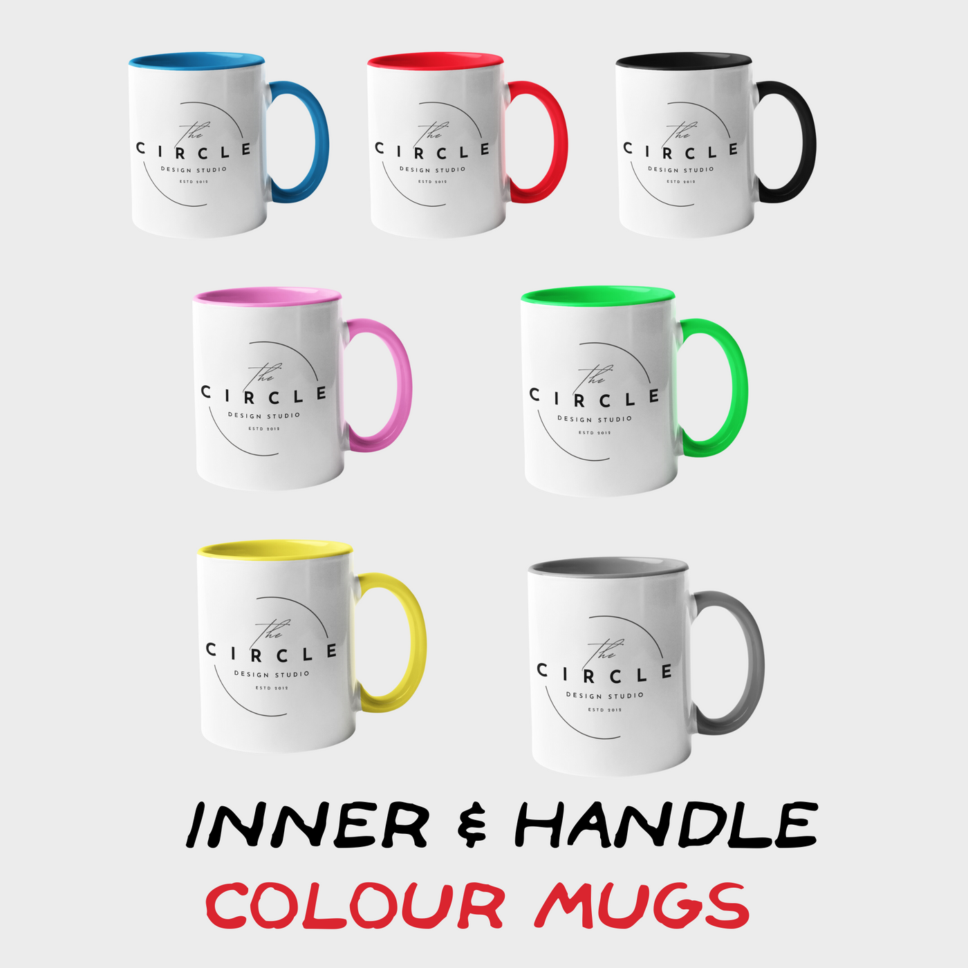 Inner Handle Colour Mug