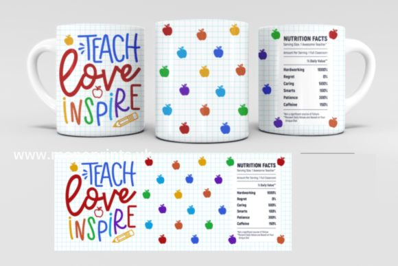 teach love inspire  Mug Gift Personalised Mug