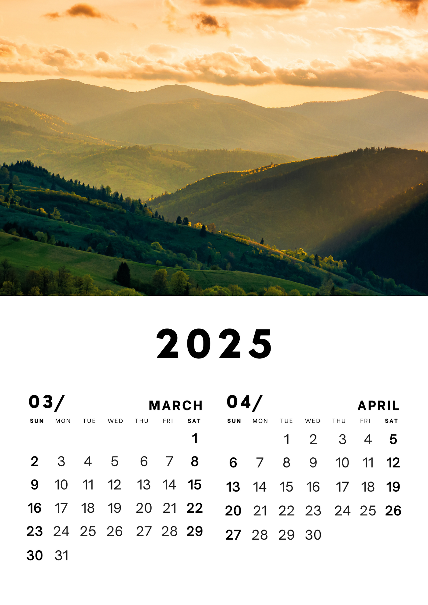 Wonders Of Nature Wall Calendar 2025