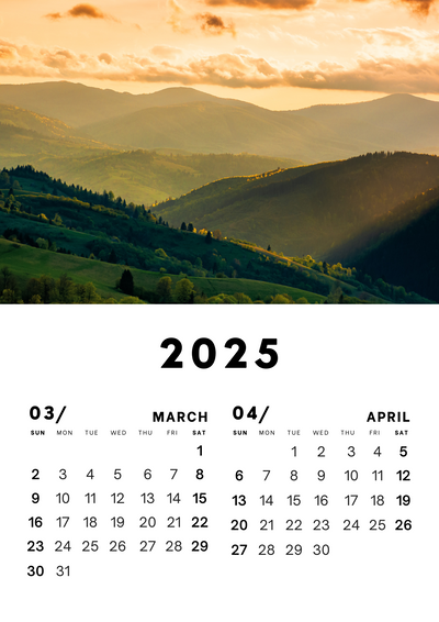 Wonders Of Nature Wall Calendar 2025