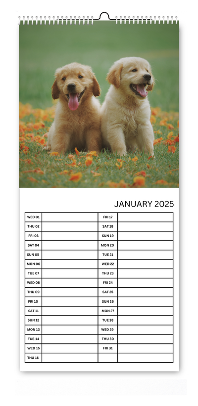 5.5x12" Dog & Cat Kitchen Calendars