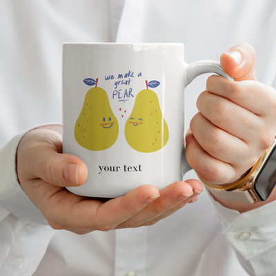 we Make a Great pear  mug Ceramic Mug Gift