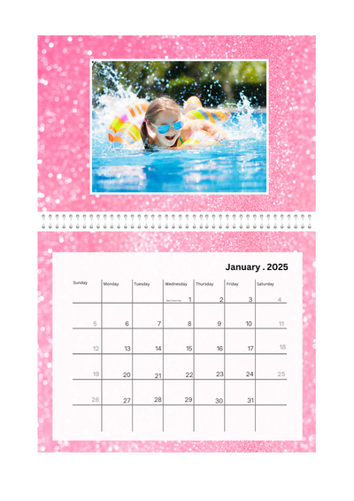 Seasons photo Wall calender 2025