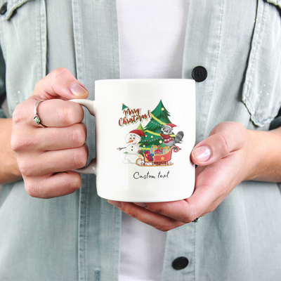 Custom Christmas Mug, Personalised Christmas Mug Ceramic Mug