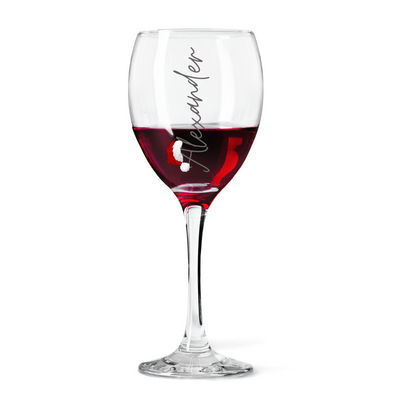 Christmas Gift Personalised Engraved Infinity Wine Glass