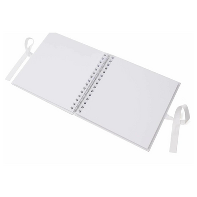 Mr and Mrs Wedding White Scrapbook Guest Book Wholesale Pack of 10