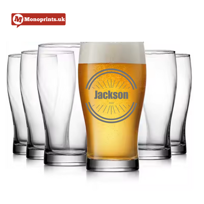 Premium Beer Pint Glass - Stylish, Perfect for Home & Bar Use