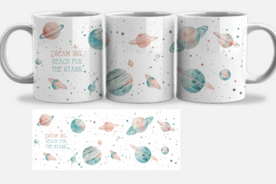 dream big reach for the stars Mug Ceramic Mug Gift Personalised Mug