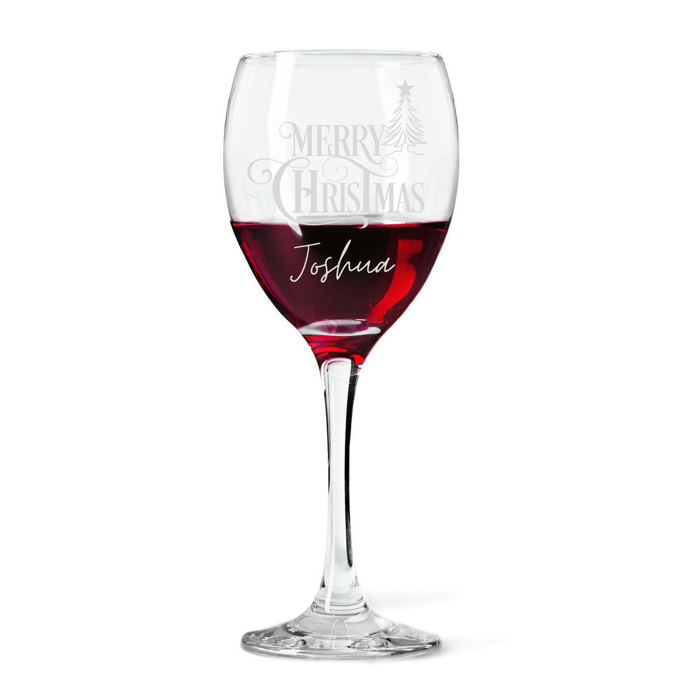 Christmas Gift Personalised Engraved Infinity Wine Glass