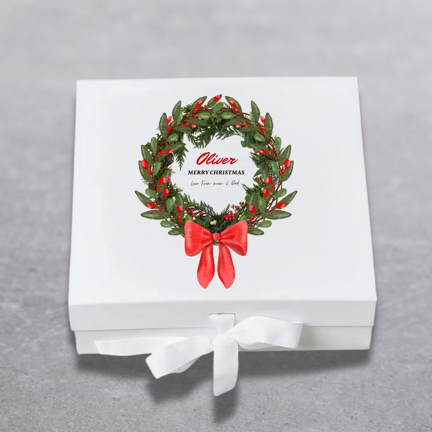 Personalised Merry Christmas Keepsake  Box Gift