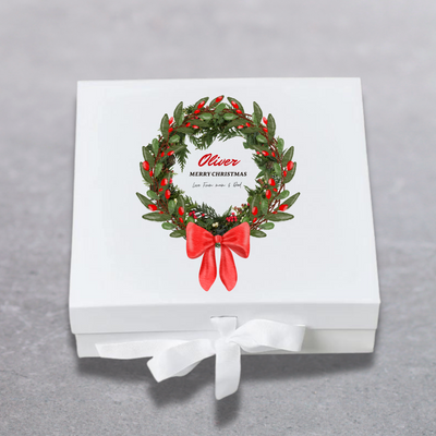 Personalised Merry Christmas Keepsake  Box Gift